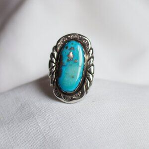 Sterling silver and turquoise ring